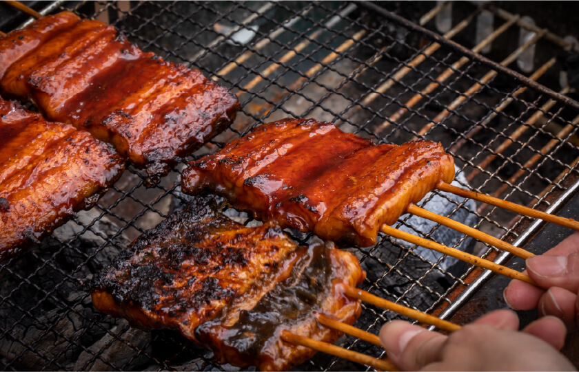 ホームでうなぎ屋を再現する