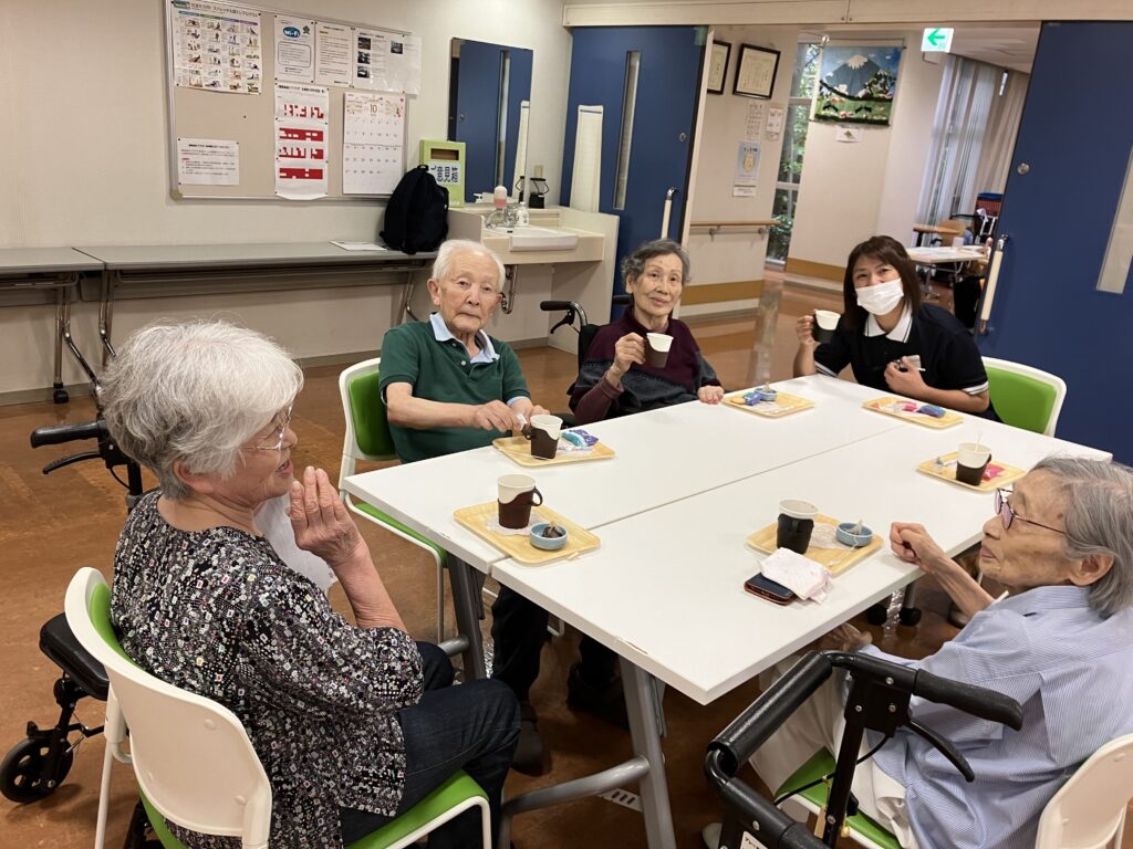 お茶の様子