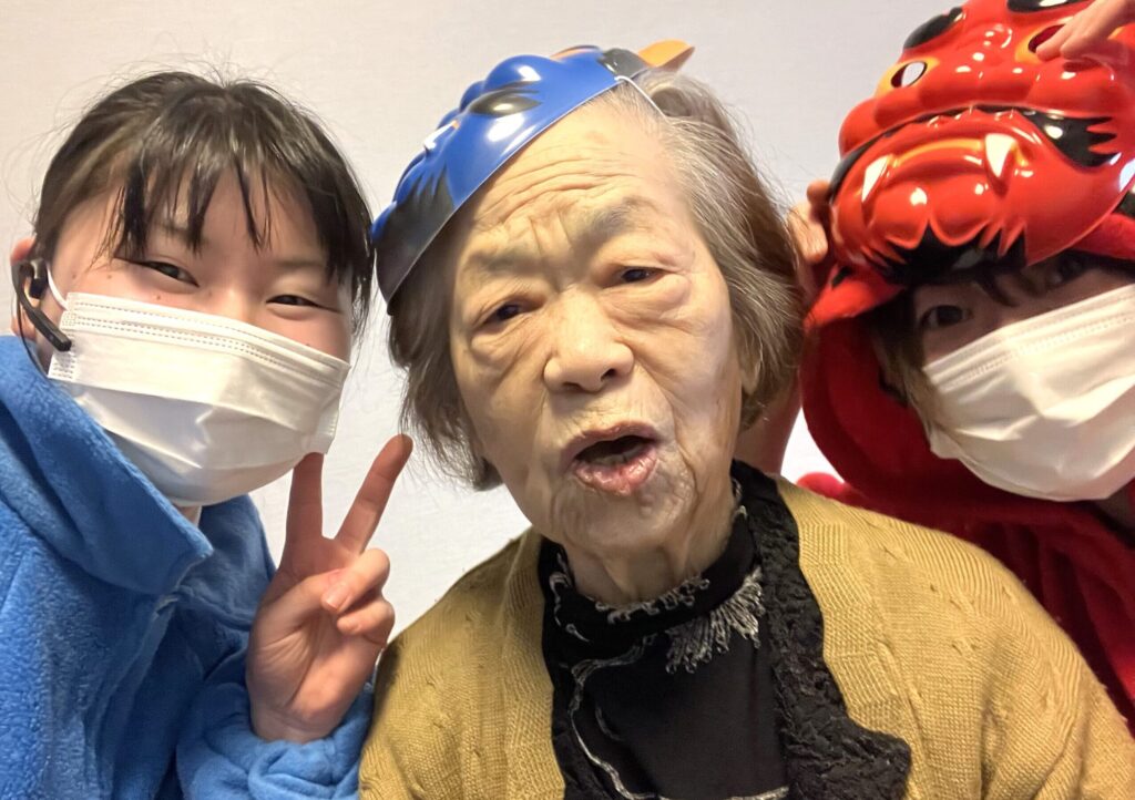 ３人の節分写真