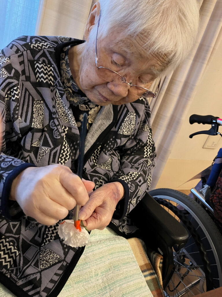 母の日にカーネーション制作