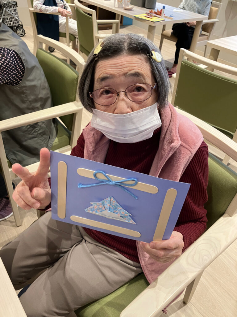 折り紙で兜制作