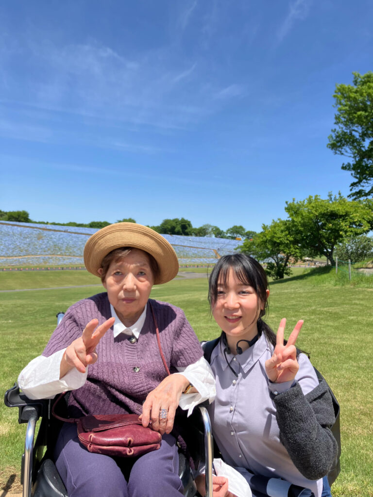 東京ドイツ村で記念撮影