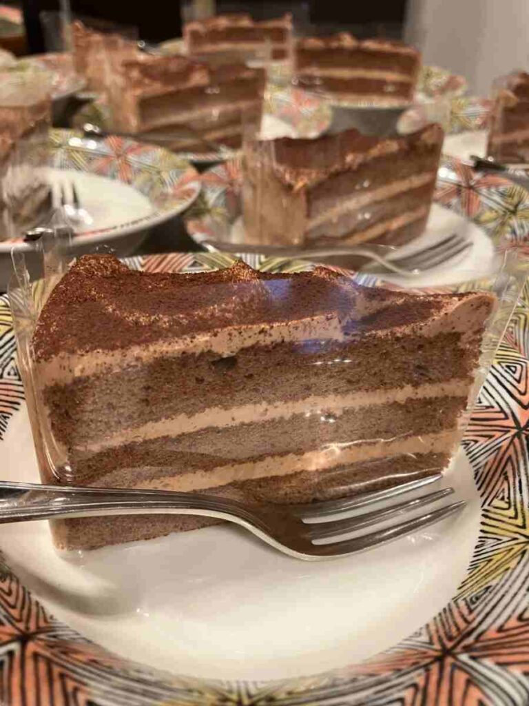 お取り寄せしたチョコレートケーキ