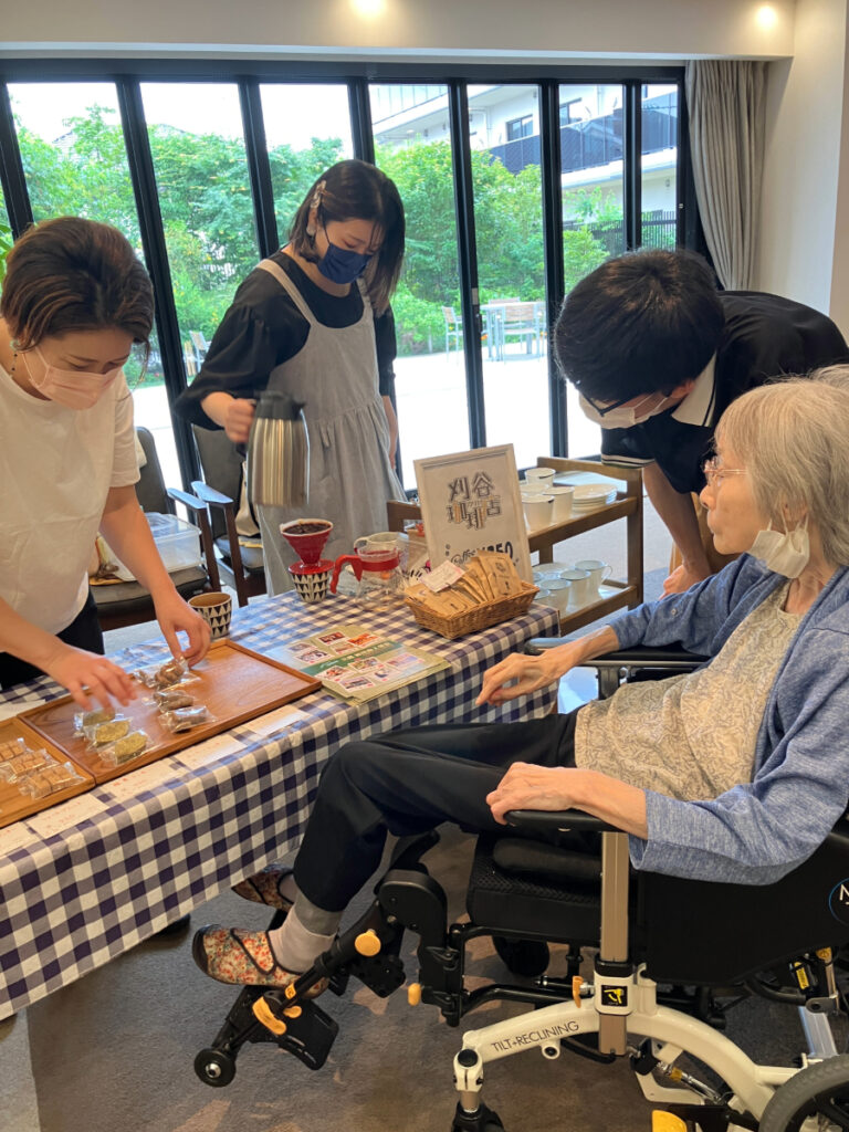 出張カフェの様子