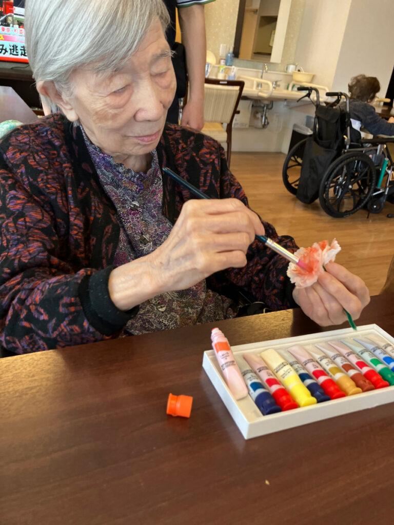 母の日にカーネーション制作