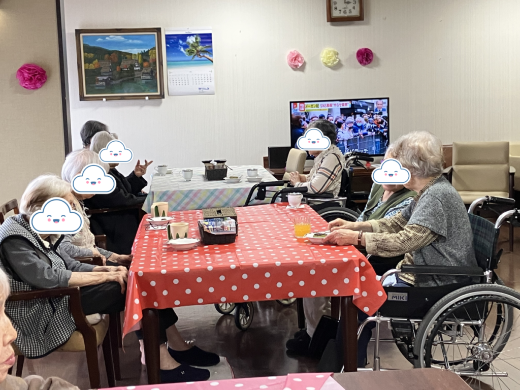 普段とは違うおやつの時間