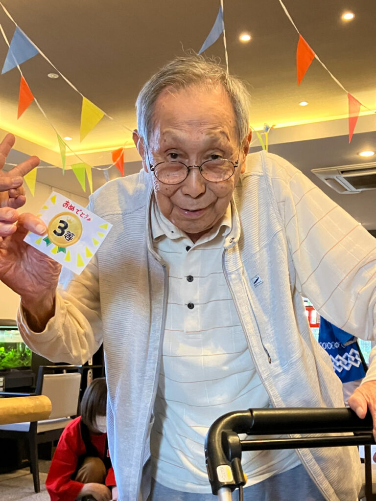 納涼祭でくじびき