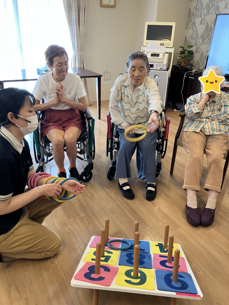 輪投げの様子