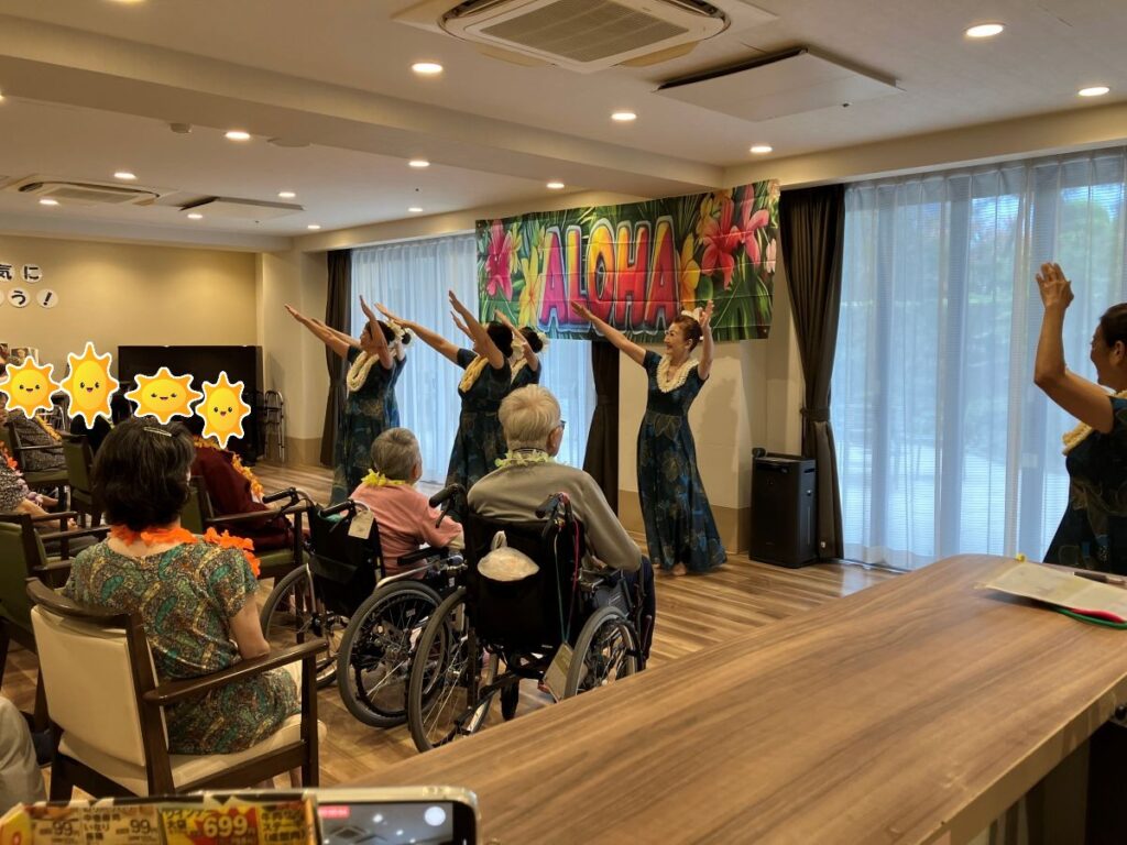 フラダンスショーの様子