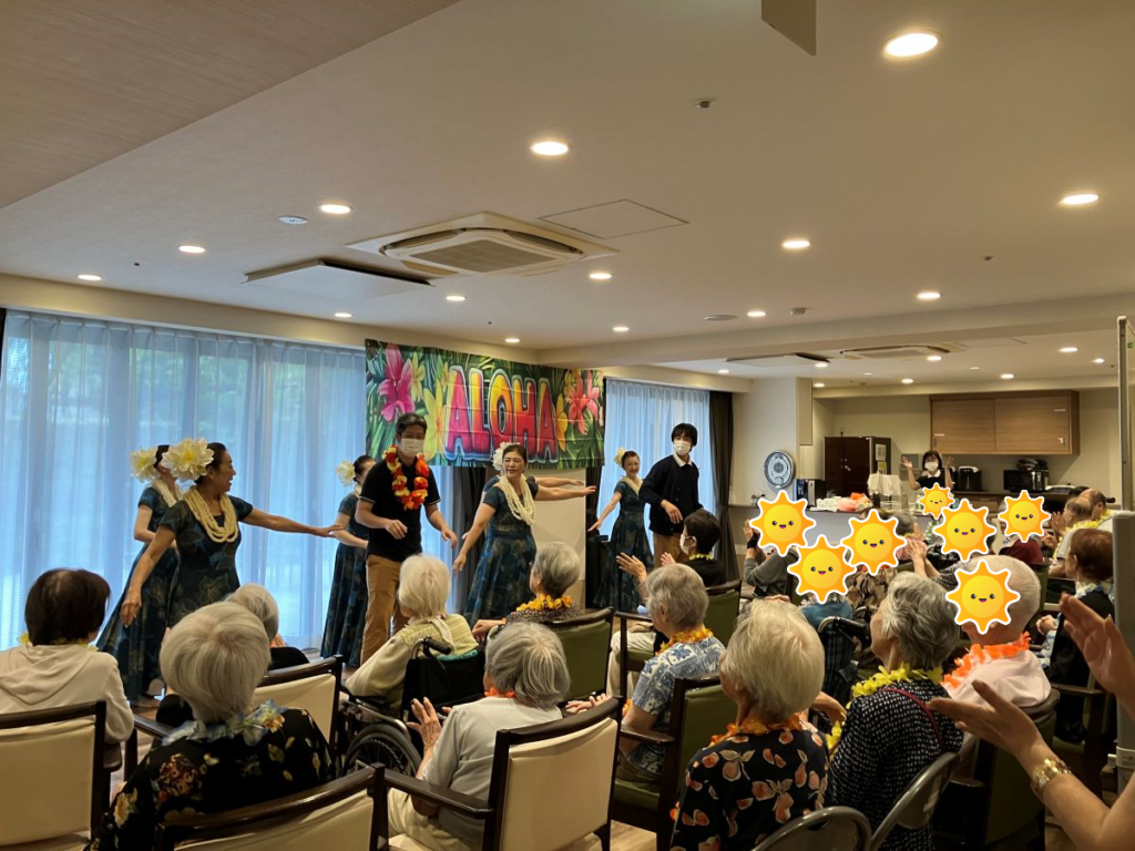 フランダンスショーでスタッフが飛び入り参加
