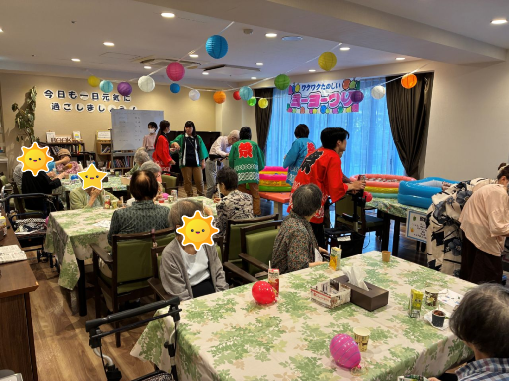 納涼祭 食堂の様子