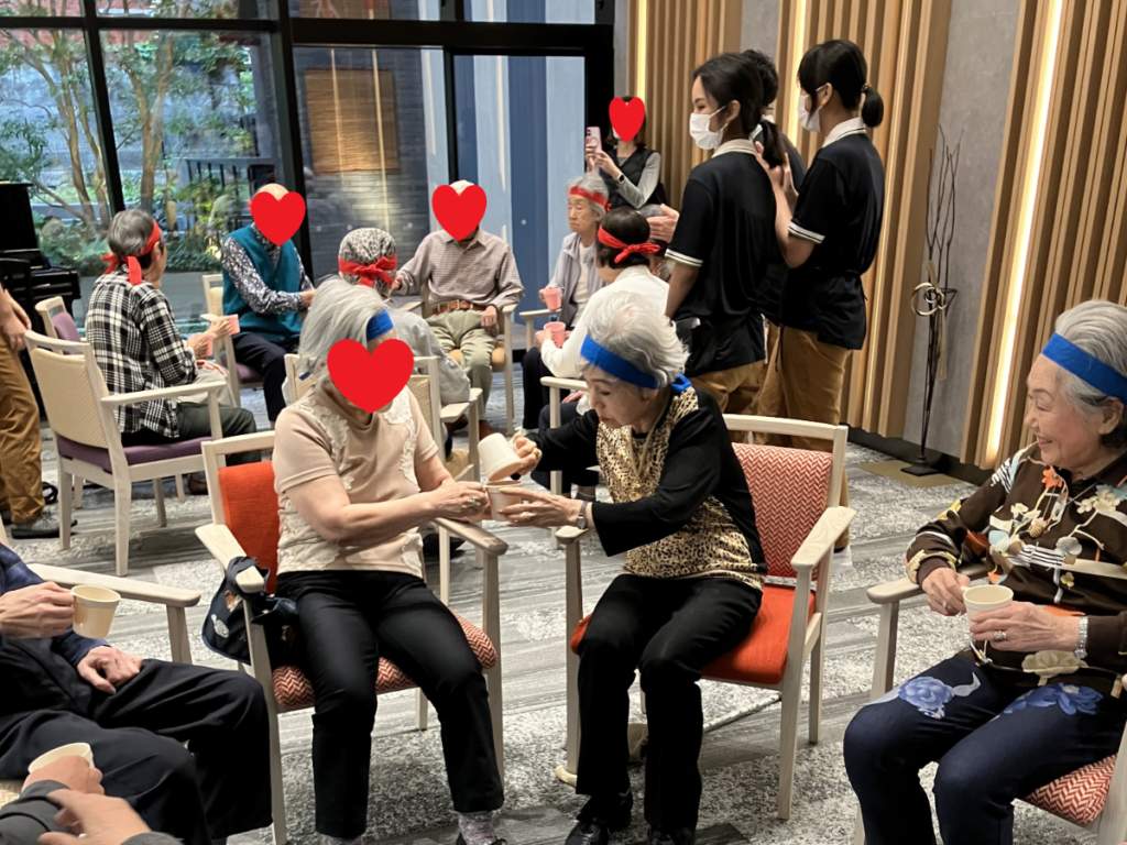 運動会「ボール回し」の様子