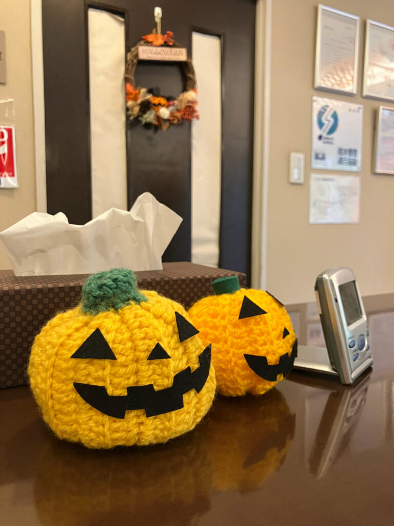 かぼちゃの編みぐるみ