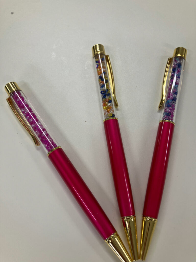 ボールペン作りレクリエーションの準備