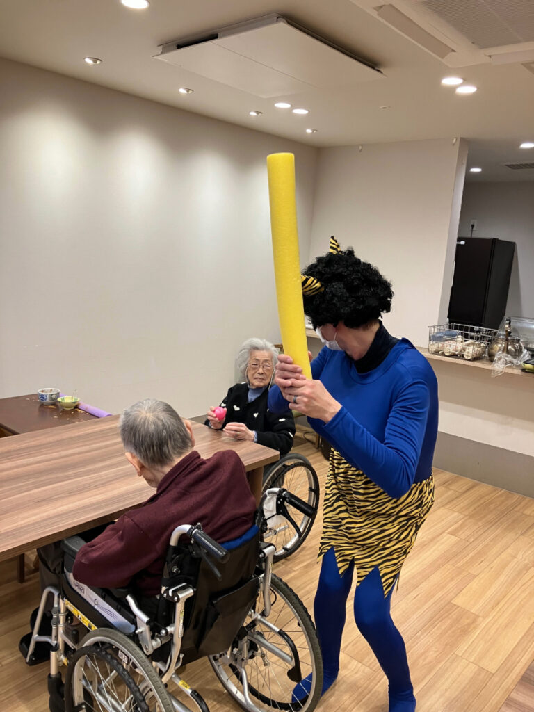 カラーボールで鬼退治