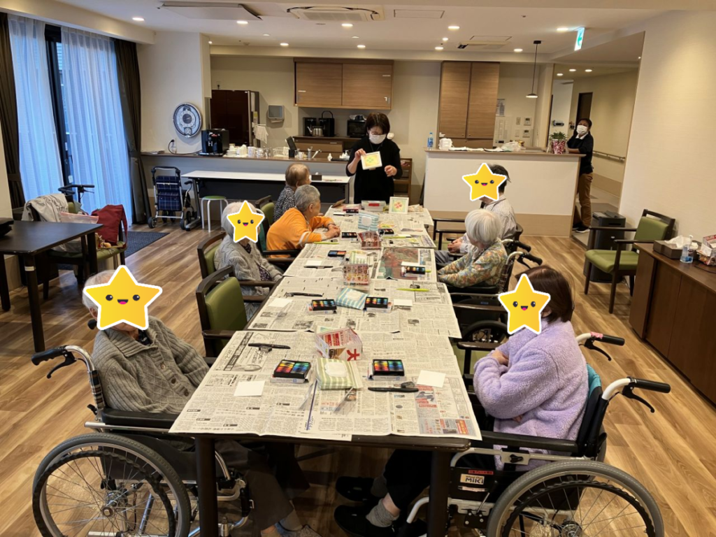 外部講師によるパステルアート講座の様子