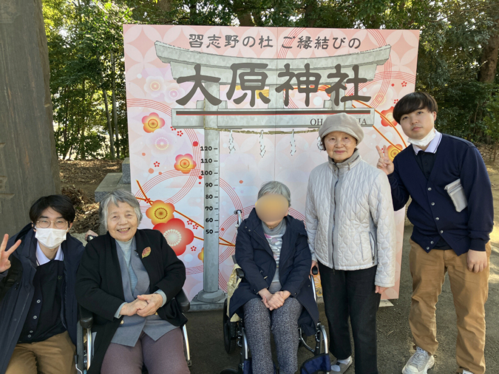 初詣にて記念写真