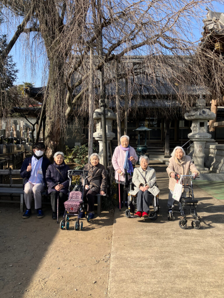 初詣にて記念写真