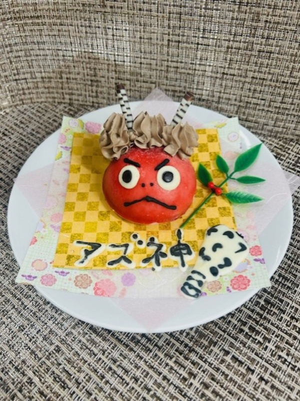 節分の特別なおやつ「鬼のムース」