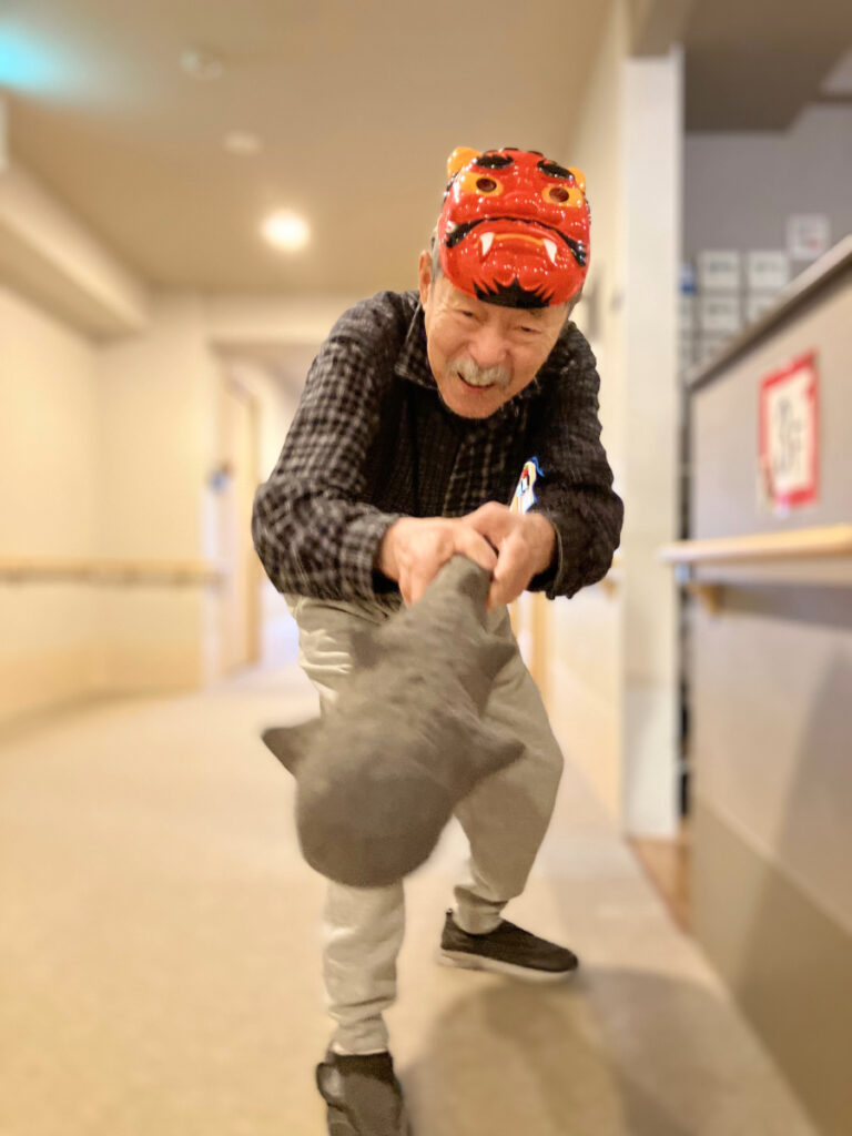 鬼退治するご入居者