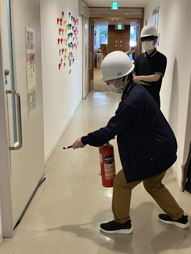 避難訓練の様子