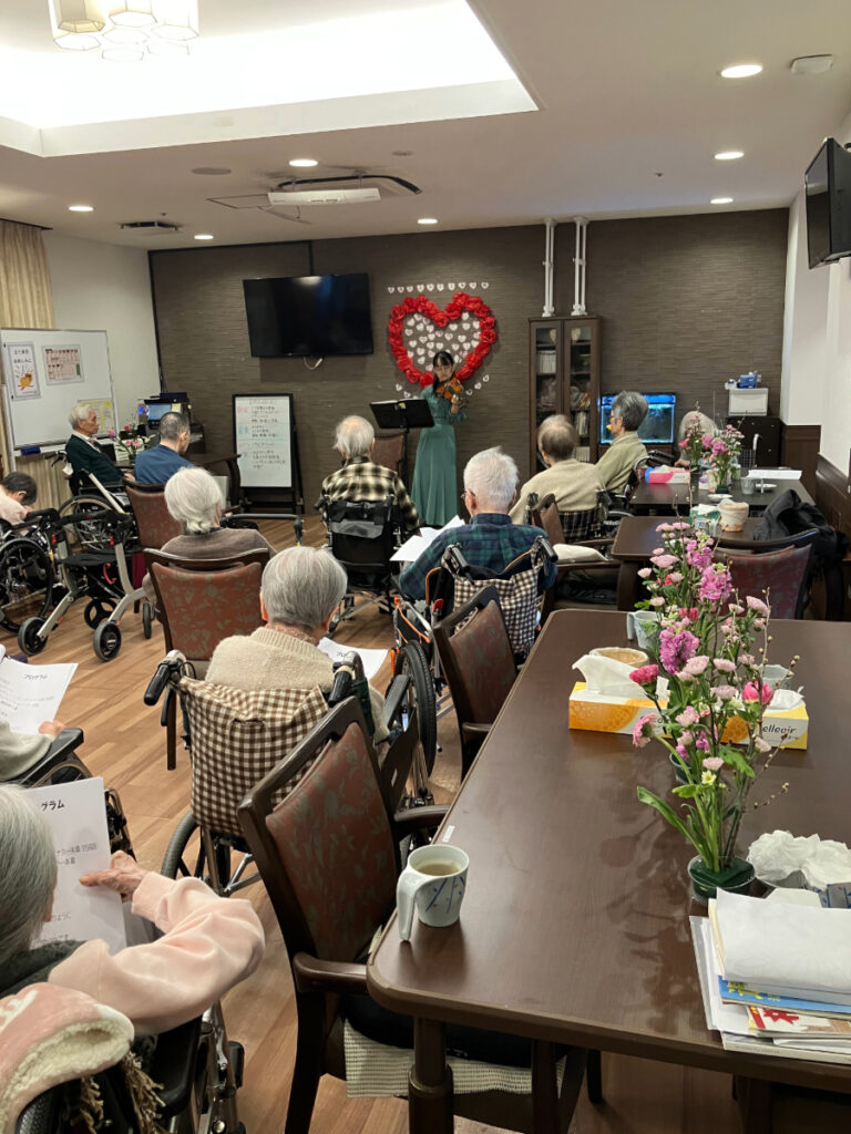 バイオリン演奏会の様子