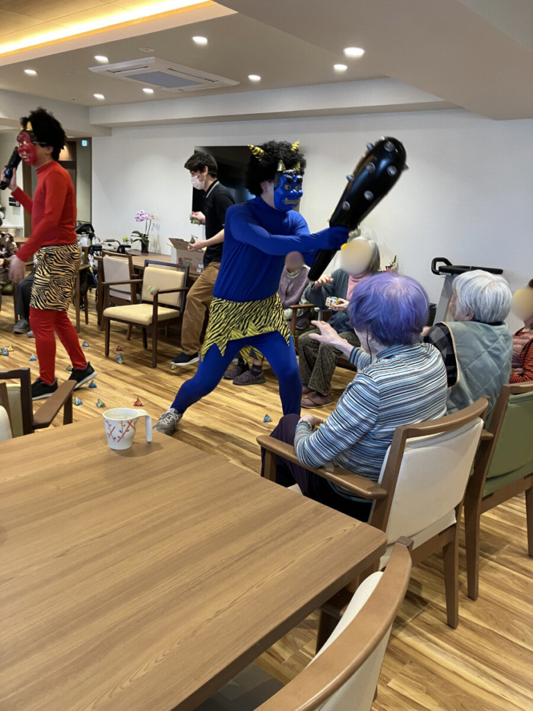 節分豆まきの様子