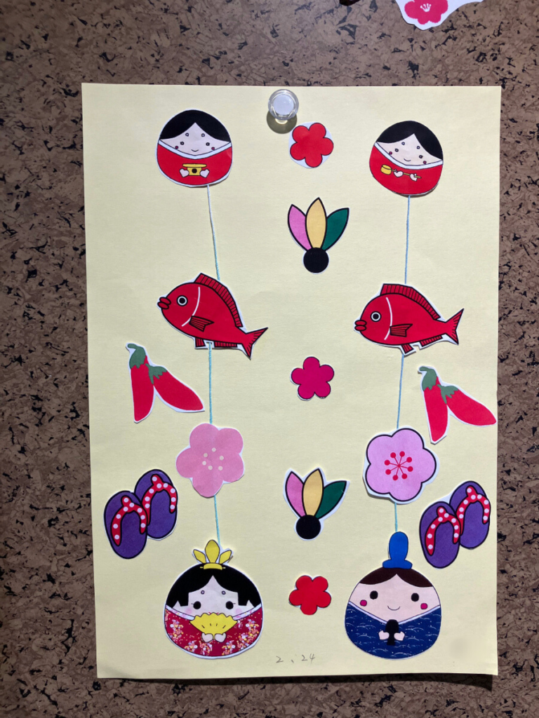 完成したつるし雛