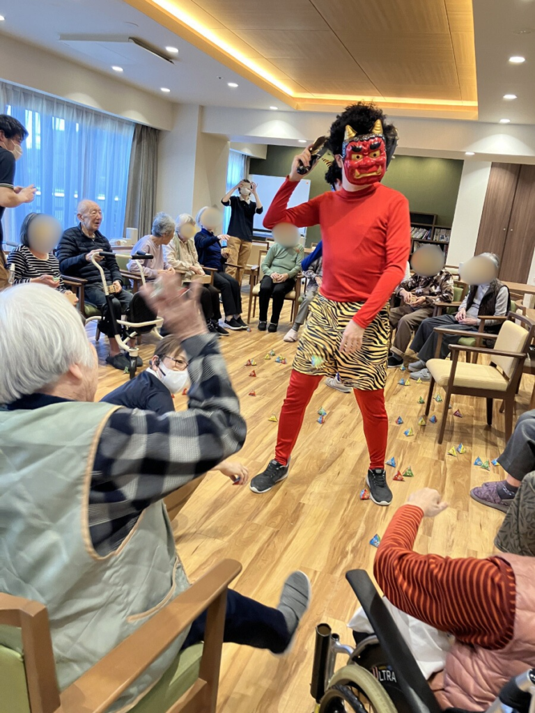 節分豆まきの様子