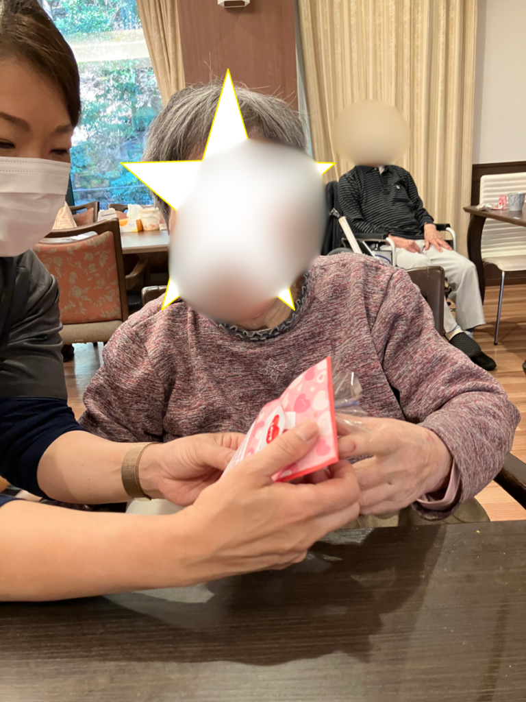 バレンタインにメッセージのプレゼンント