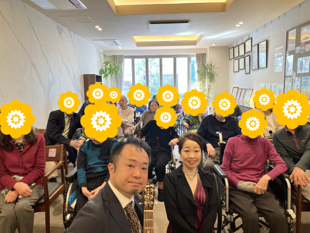 ジャズの演奏者と記念撮影