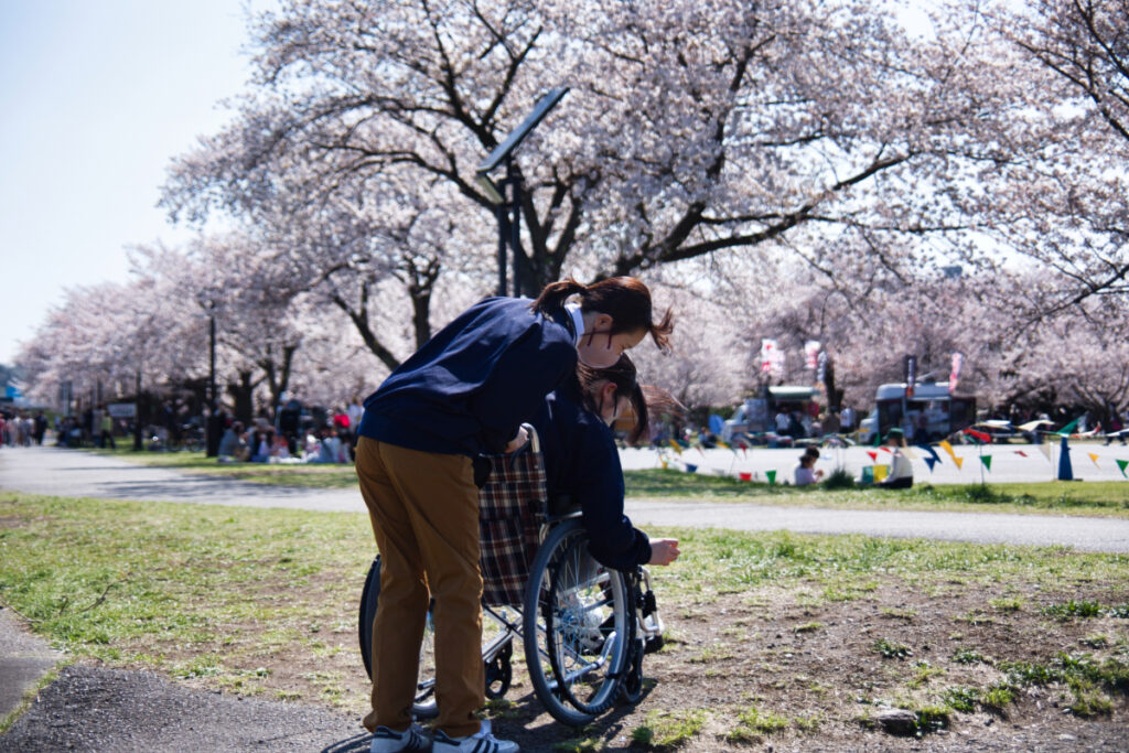 車椅子研修の様子