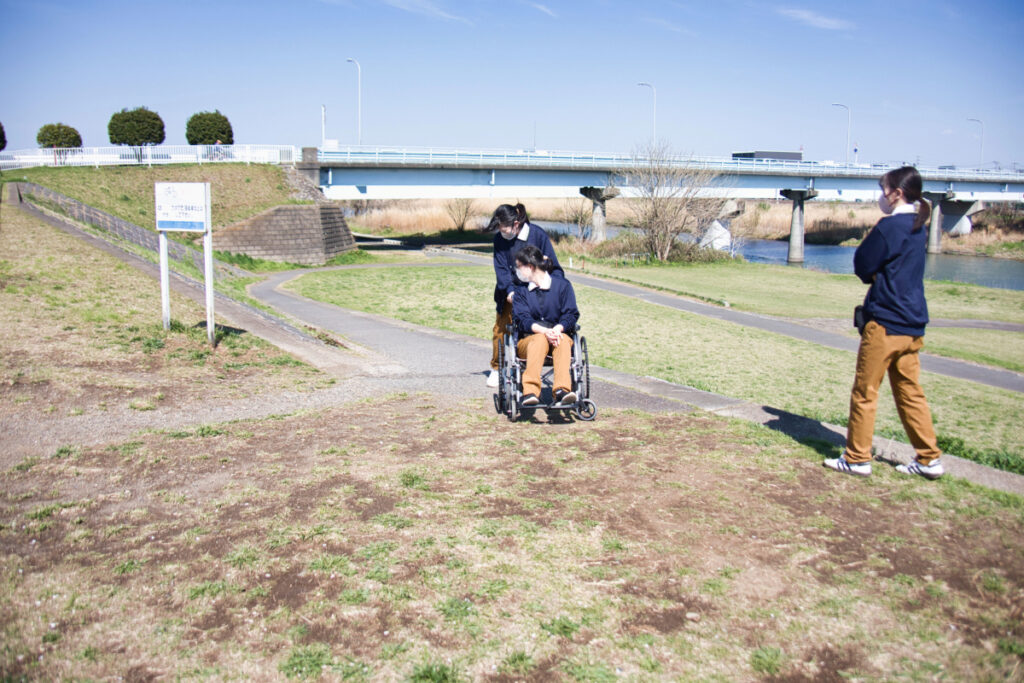 車椅子研修の様子