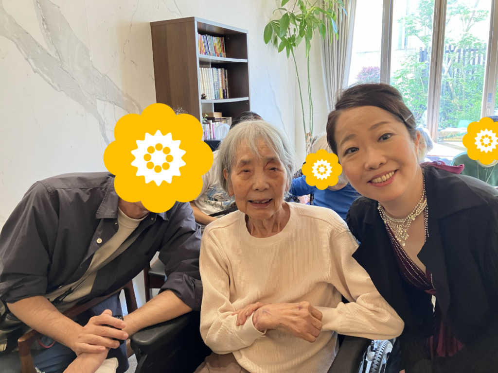 ジャズの演奏者と記念撮影