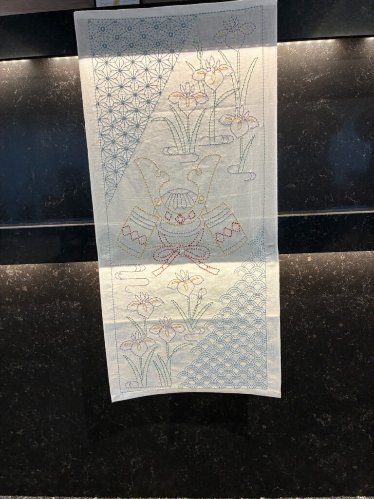 子供の日にちなんだ刺し子作品