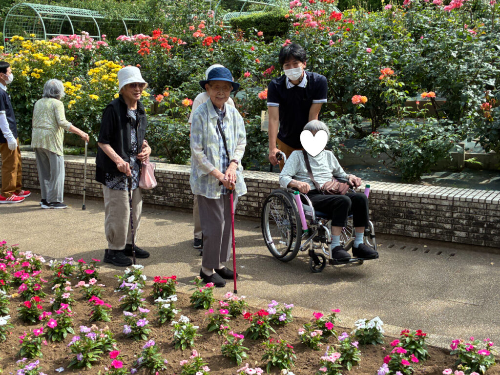バラ園への外出