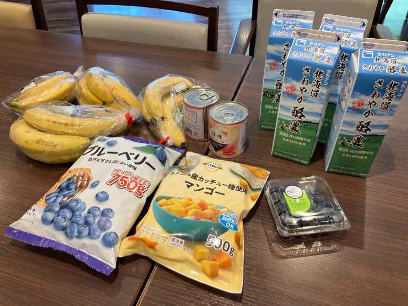 ミックスジュースの材料