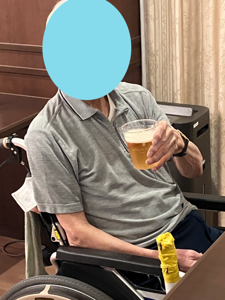 ビールで乾杯