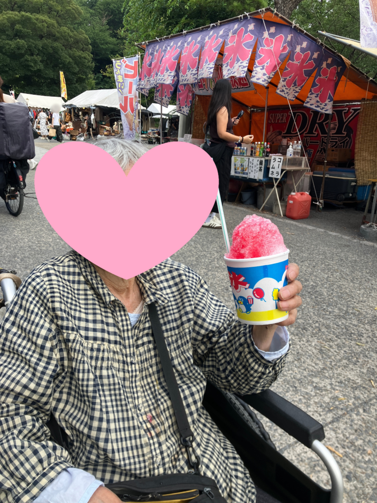 かき氷を満喫