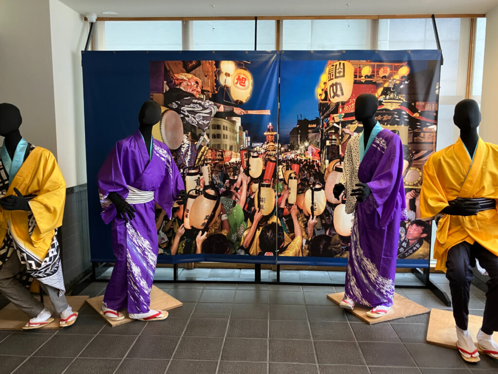 川越祭り衣装展示