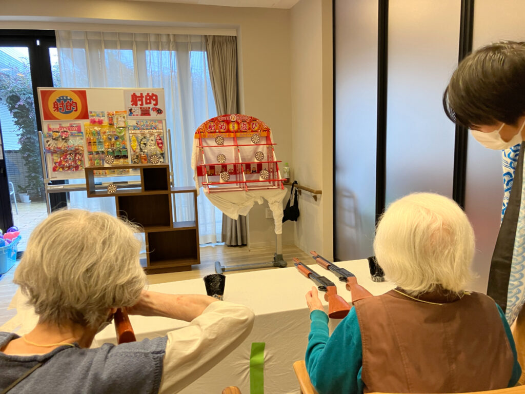 納涼祭で射的