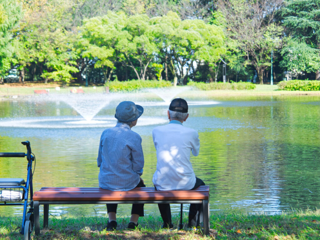 彩の森入間公園でウィーキングサークル