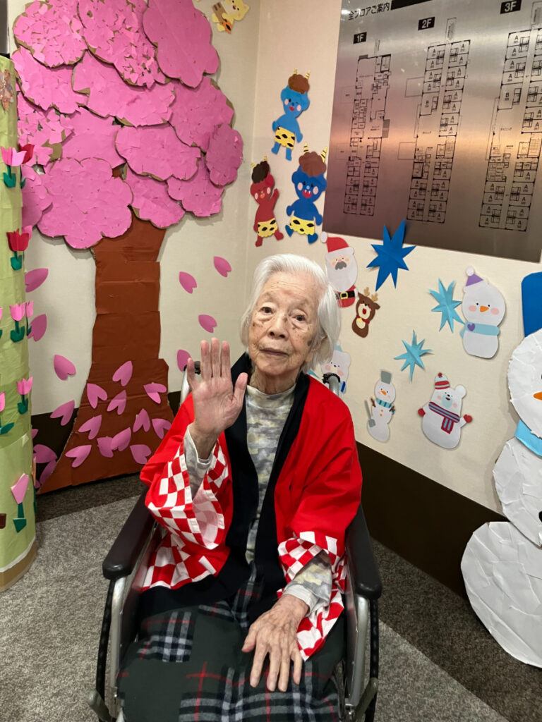 法被を着て記念撮影