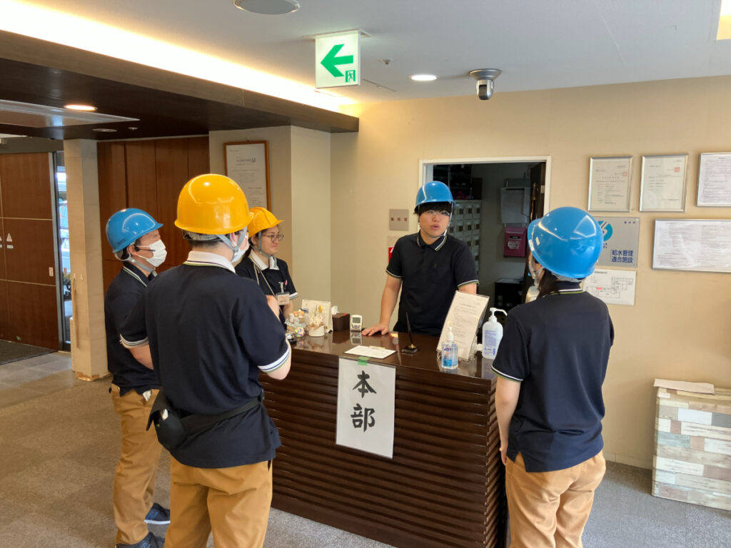 消防訓練の様子