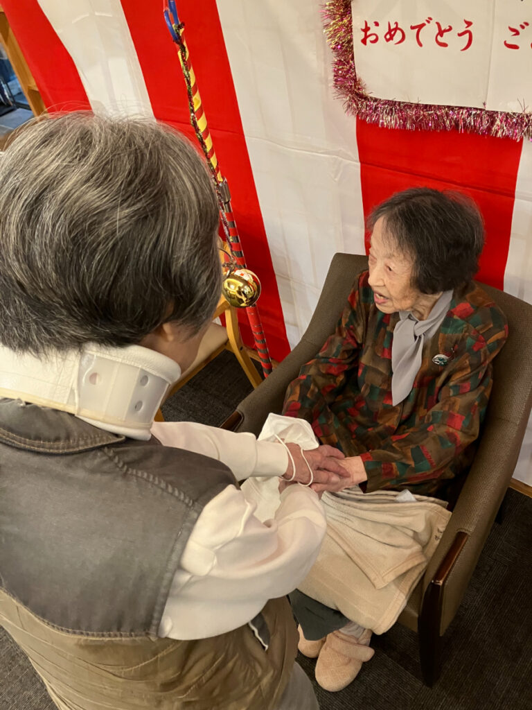 笑顔のhご入居者
