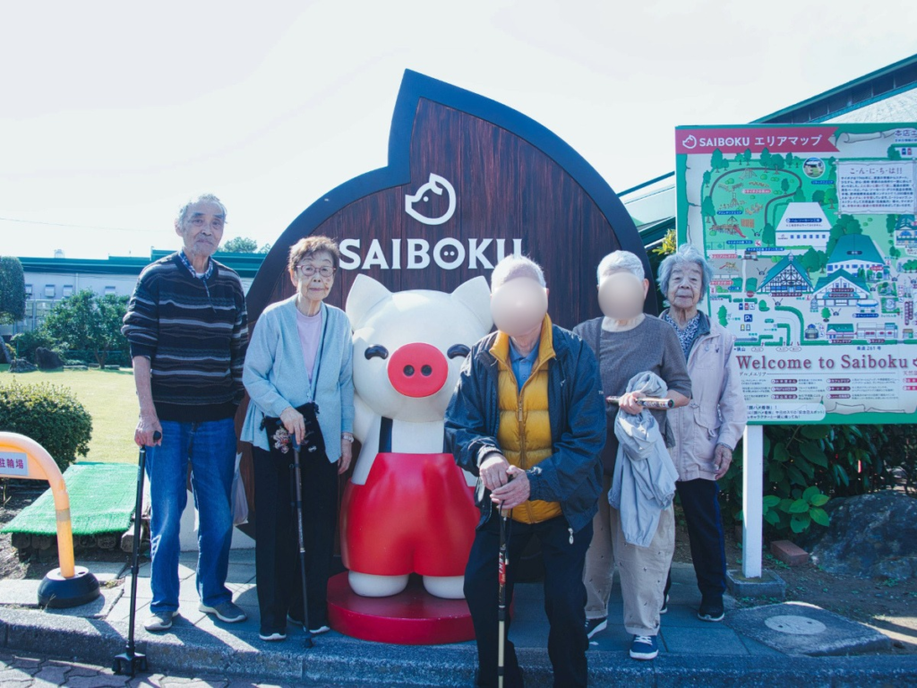 サイボクで集合写真